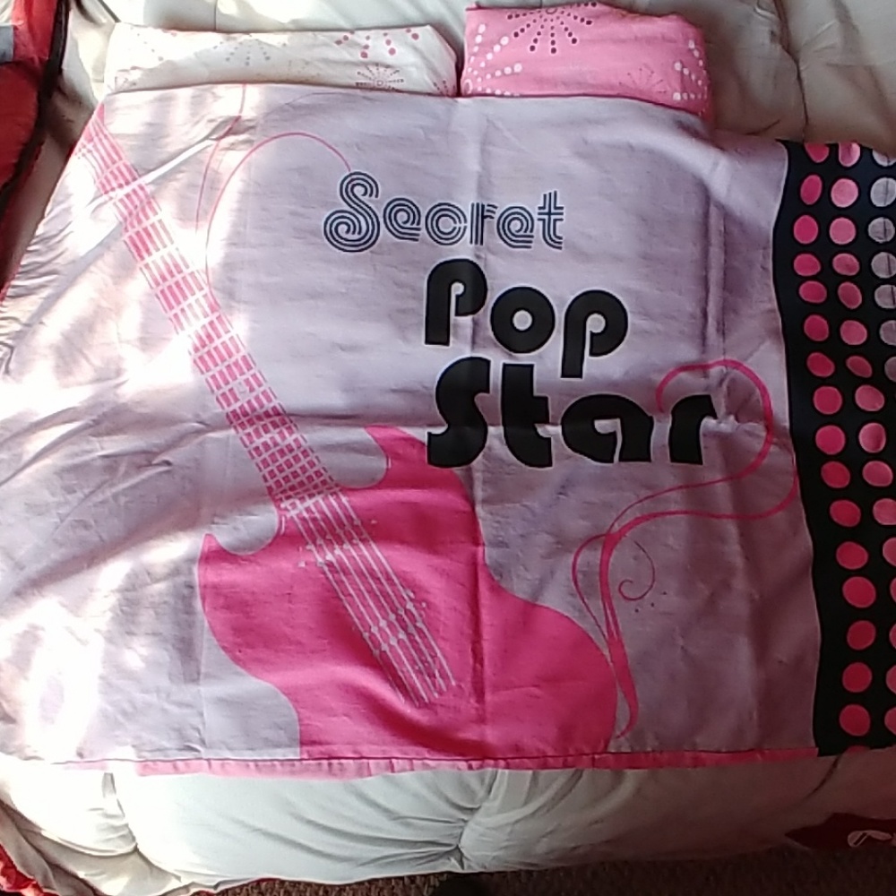 Hannah Montana twin sheet set -Used in good condit